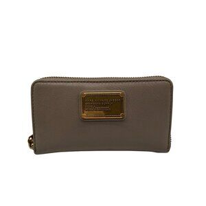 Marc Jacobs Grey Leather Standard Supply Wristlet